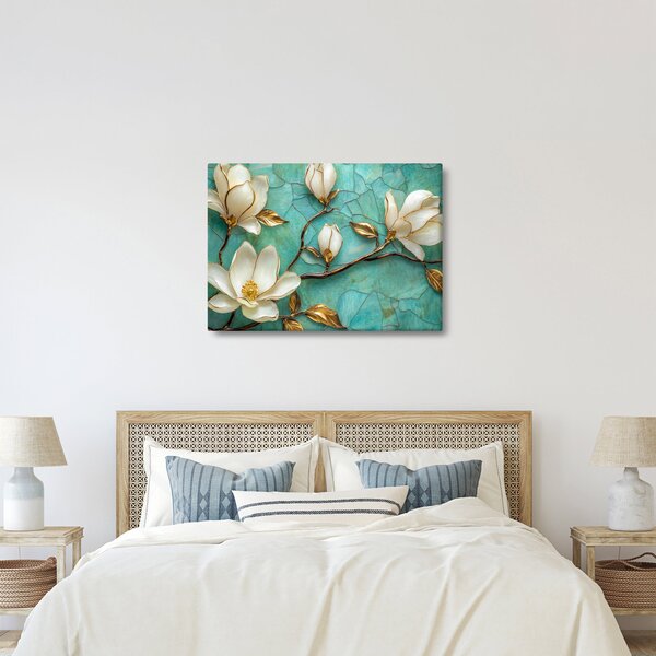 Obraz - 3D magnólie (70x50 cm)