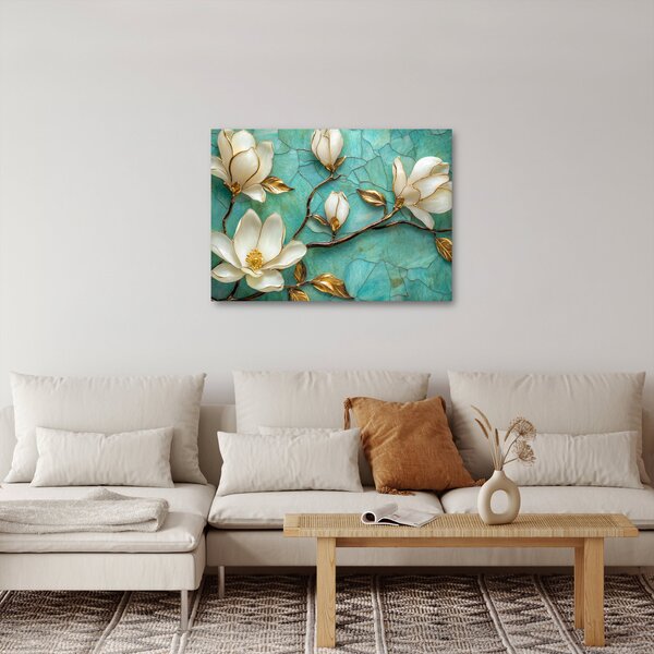 Obraz - 3D magnólie (70x50 cm)