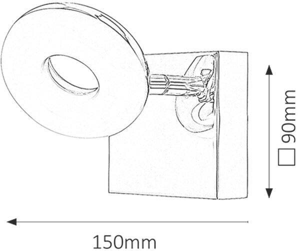 Rabalux Beata nástěnné svítidlo 1x5 W bílá-chrom 5716
