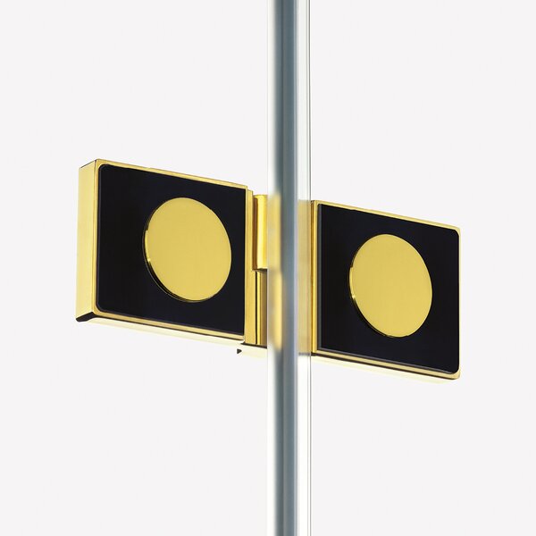 New Trendy Avexa Gold Shine sprchové dveře 120 cm sklopné zlatá lesk/průhledné sklo EXK-1638