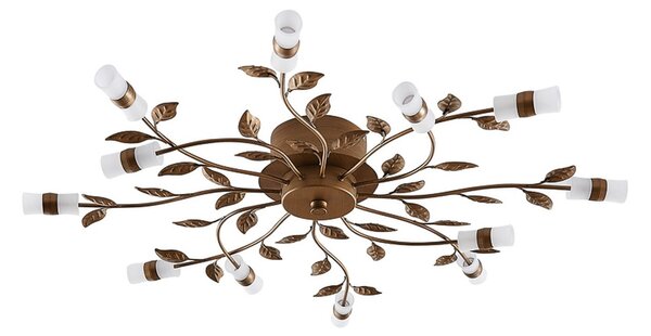 Stropní Lampa Lindby, Bentas, Bronzová / starobylá mosaz, Obývací pokoj, Kov, Florentinský