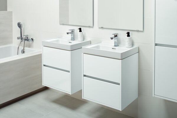 Cersanit Crea umyvadlo 60x44.5 cm obdélníkový nábytkový bílá lesk K114-006