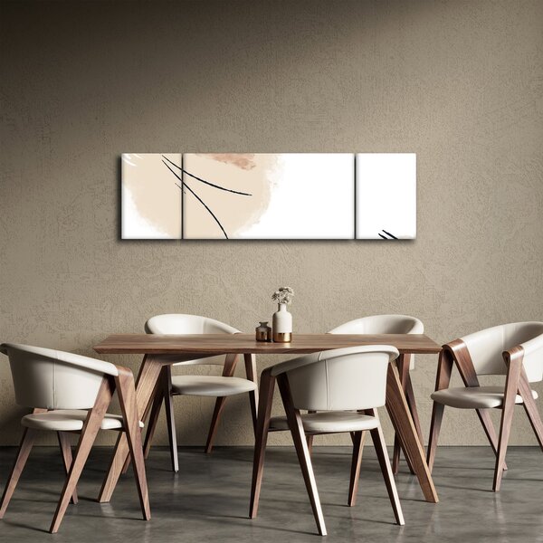 Obraz - Bílá abstrakce (170x50 cm)