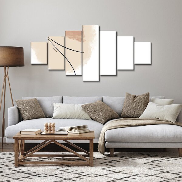 Obraz - Bílá abstrakce (210x100 cm)