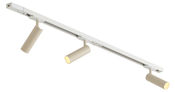 Moderní kolejnicový systém se 3 bodovými světly bílý s béžovou 1-fázový GU10 35mm - Iconic Jeana Luxe