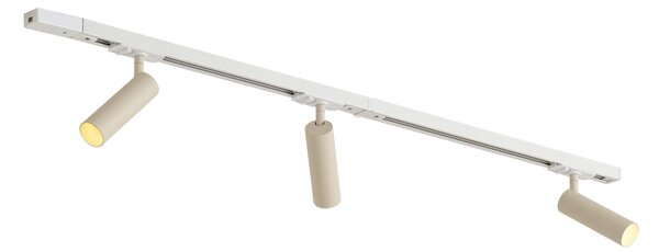 Moderní kolejnicový systém se 3 bodovými světly bílý s béžovou 1-fázový GU10 35mm - Iconic Jeana Luxe