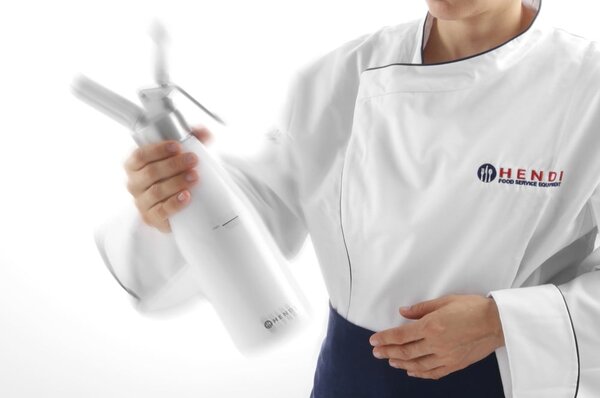 Černá hliníková šlehačková láhev Hendi Kitchen Line, 500 ml