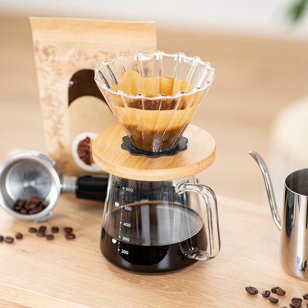 4Home Sada na překapávanou kávu Dripper, 600 ml