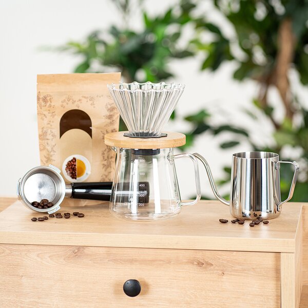 4Home Sada na překapávanou kávu Dripper, 600 ml