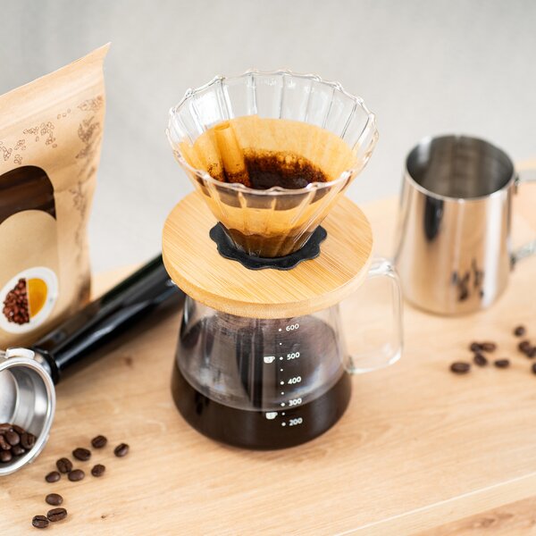 4Home Sada na překapávanou kávu Dripper, 600 ml