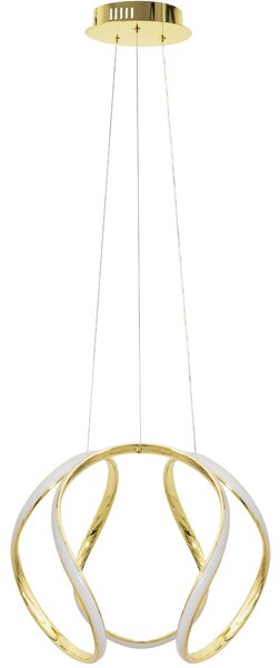 Toolight Toolight, LED závěsné svítidlo + dálkový ovladač 60W APP386-CP, zlatá, OSW-06902