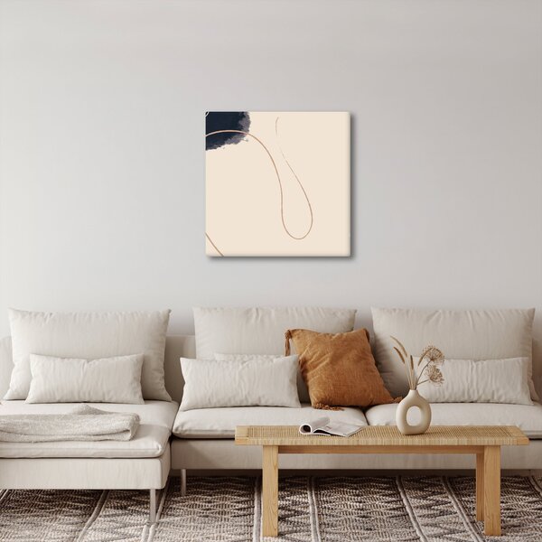 Obraz - Béžová abstrakce (30x30 cm)