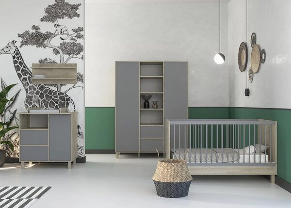 Variabilní postýlka Faktum Wing Grey 70x140cm