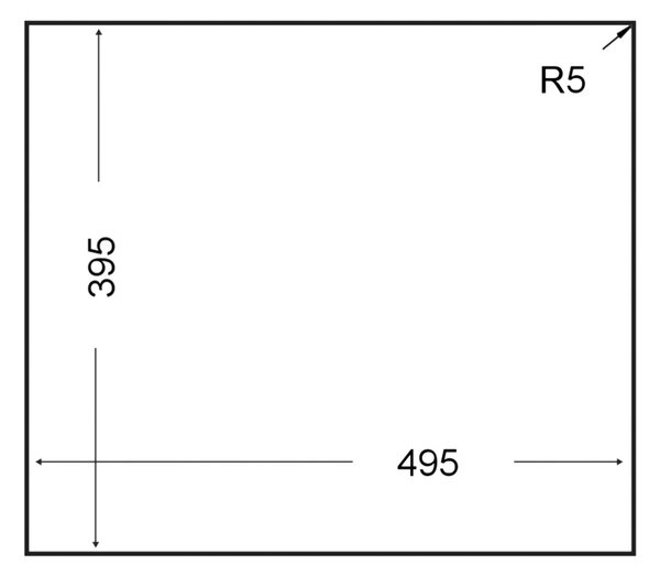 Teka Square dřez tegranit 54x44 cm černá 115230020
