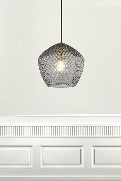 Nordlux Orbiform závěsné svítidlo 1x40 W kouřová 2010673047