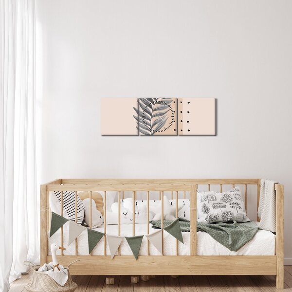 Obraz - Ilustrovaný list N⁰2 (s hodinami) (90x30 cm)
