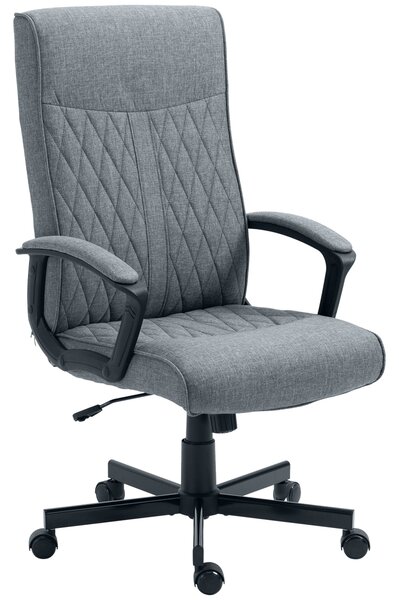 Kancelářská židle Vinsetto s funkcí náklonu, ergonomická kancelářská židle, výškově nastavitelná počítačová židle, otočná pracovní židle pro kancelář