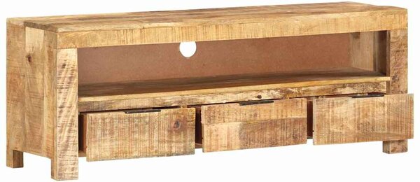 TV stolek 110 x 30 x 40 cm hrubé mangovníkové dřevo 338026