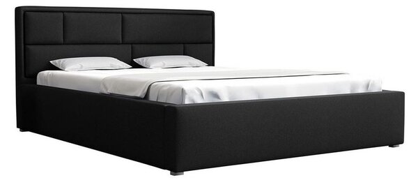 Manželská postel s roštem 160x200 IVENDORF 2 - tmavá modrá
