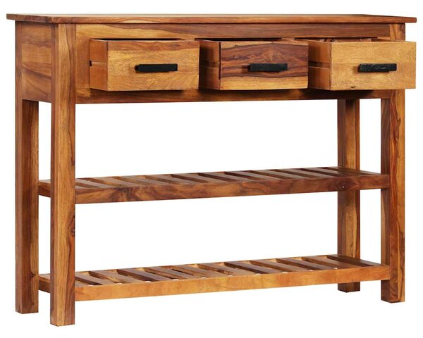 Příborník se 3 zásuvkami 110x30x80 cm masivní akáciové dřevo 338032