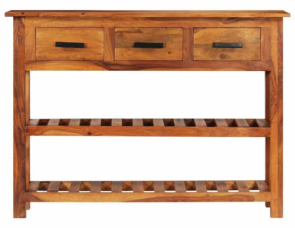 Příborník se 3 zásuvkami 110x30x80 cm masivní akáciové dřevo 338032