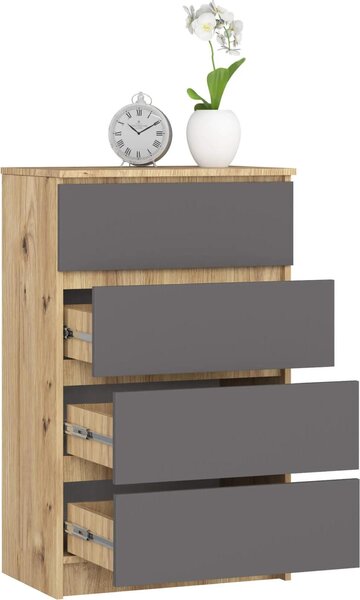 Koupelnová skříňka K60 4S Ek Artisan Grafitově šedá
