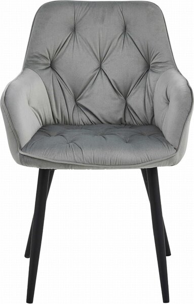 Židle Valora JORK stříbrošedá x1 - Elegantní stříbrná židle pro stylové interiéry