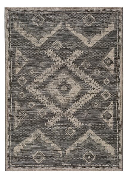 Šedý venkovní koberec Universal Devi Ethnic, 120 x 170 cm