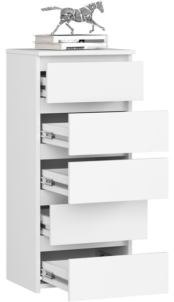 Ak furniture Komoda CL5 40 cm bílá