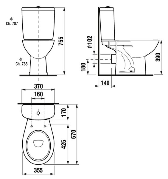 Mereo, Mereo WC kombi, zadní odpad s armaturou, MER-VSD90N (H8602780007601)