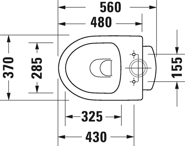 Duravit No. 1 záchodová mísa stojícístativ bez splachovacího kruhu bílá 21840120002