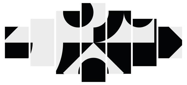 Obraz - Geometrická abstrakce N⁰1 (210x100 cm)