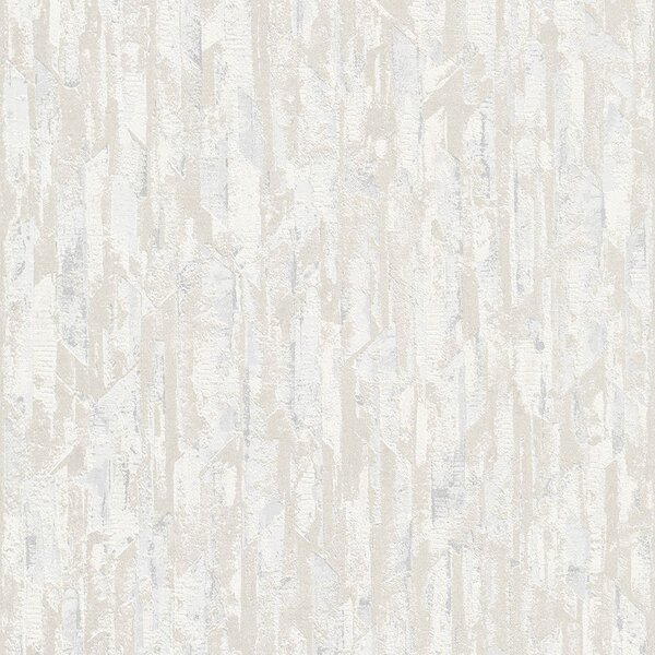 Žíhaná šedo-bílá vliesová tapeta rozměry 0,53 x 10,05 m