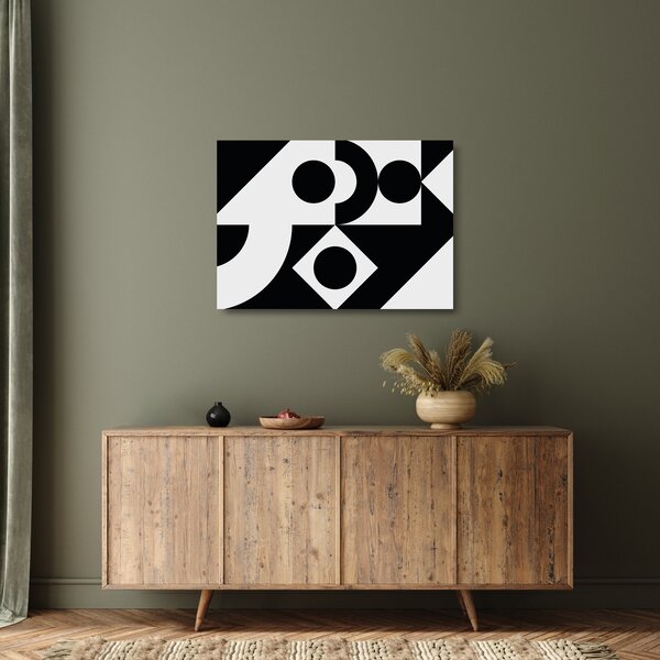 Skleněný obraz - Geometrická abstrakce N⁰1 (70x50 cm)