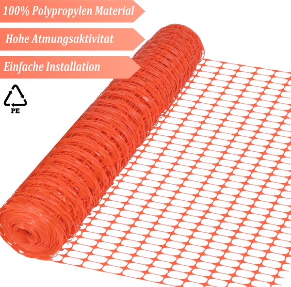 LARS360 1 m x 30 m bariérový plot výstražný plot bezpečnostní síť stavební plot oranžový výstražný plot herní plot výstražná síť záchytný plot staveniště síť psí plot zahrada