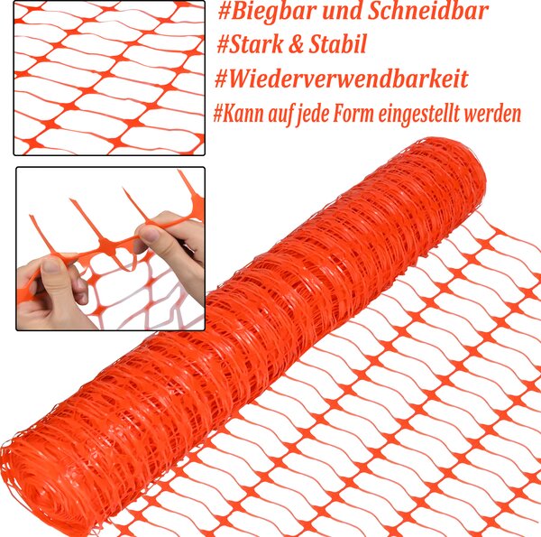 LARS360 1 m x 30 m bariérový plot výstražný plot bezpečnostní síť stavební plot oranžový výstražný plot herní plot výstražná síť záchytný plot staveniště síť psí plot zahrada