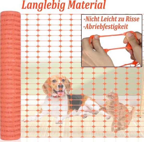 LARS360 1 m x 30 m bariérový plot výstražný plot bezpečnostní síť stavební plot oranžový výstražný plot herní plot výstražná síť záchytný plot staveniště síť psí plot zahrada