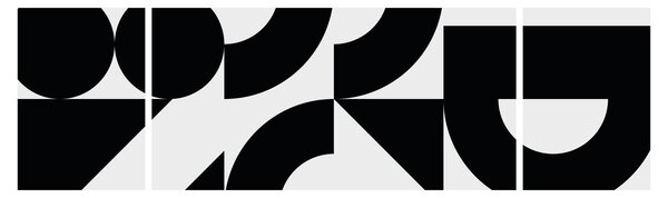Obraz - Geometrická abstrakce N⁰2 (170x50 cm)