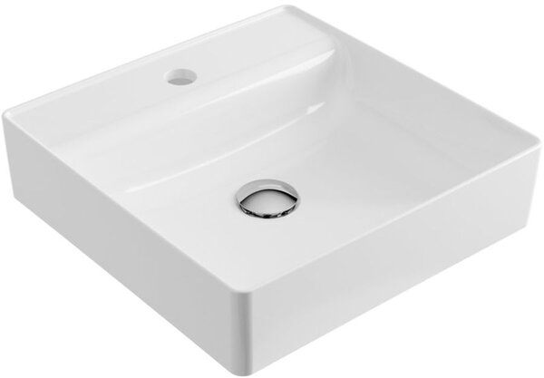 Excellent Rima 2.0 umyvadlo 40x40 cm čtvercový na pult bílá CEEX.4901.400.WH
