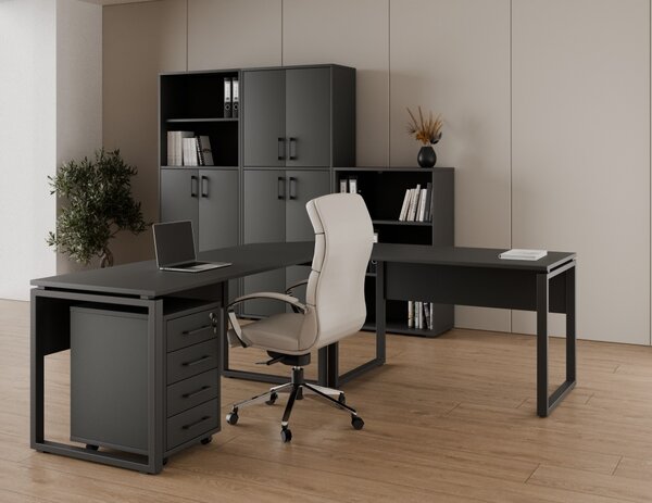 Kancelářská sestava NEJBY GIANNI PREMIUM 1, antracit