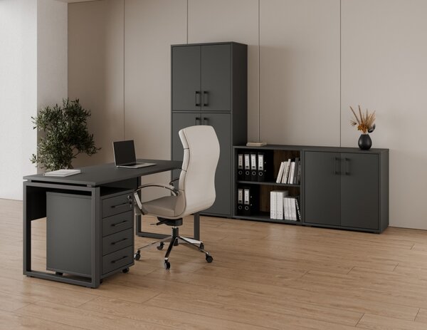 Kancelářská sestava NEJBY GIANNI PREMIUM 2, antracit