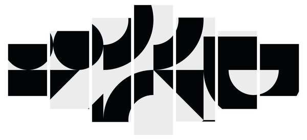 Obraz - Geometrická abstrakce N⁰2 (210x100 cm)