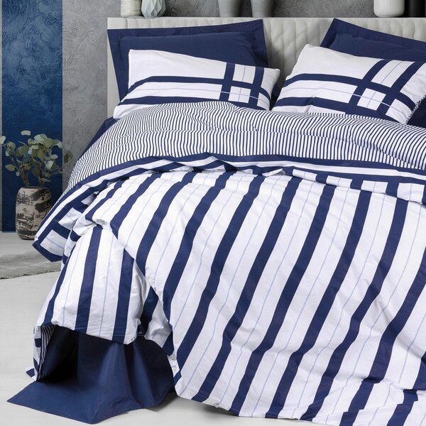 POVLEČENÍ, renforcé, tmavě modrá, 155/220 cm - Online Only povlečení, Online Only
