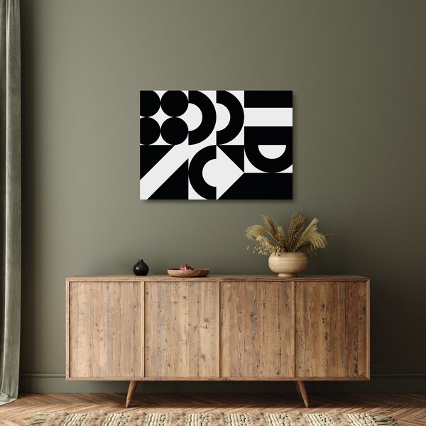 Skleněný obraz - Geometrická abstrakce N⁰2 (70x50 cm)