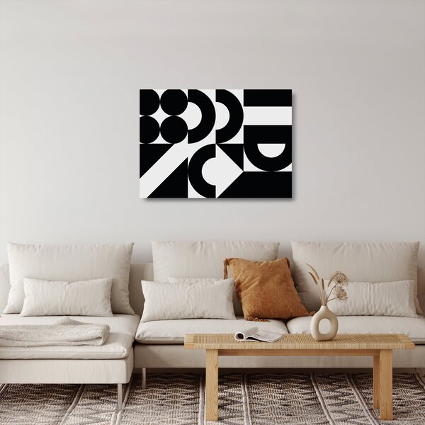 Skleněný obraz - Geometrická abstrakce N⁰2 (70x50 cm)