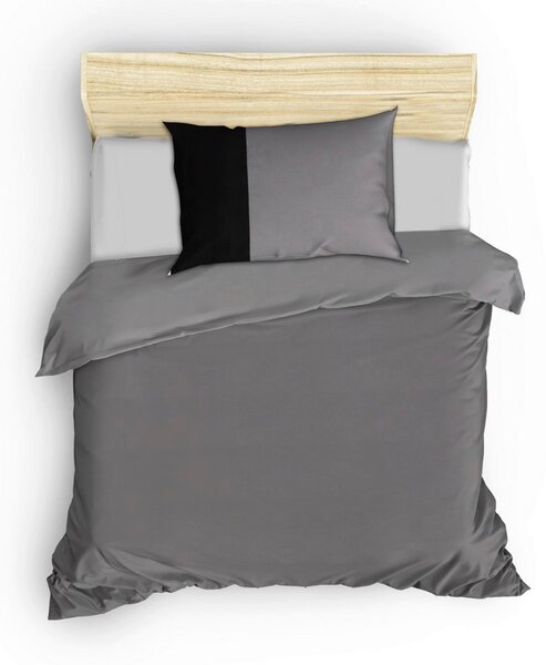 POVLEČENÍ, renforcé, šedá, černá, 135/200 cm - Online Only povlečení, Online Only