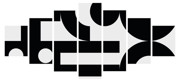 Obraz - Geometrická abstrakce N⁰3 (210x100 cm)