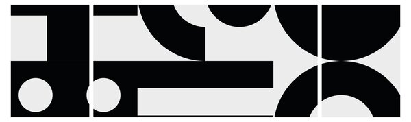Obraz - Geometrická abstrakce N⁰3 (170x50 cm)