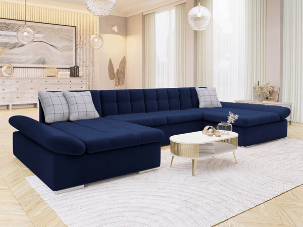 Rozkládací sedačka Agnara (magic velvet 2216 + magic velvet 2216 + senegal 818)