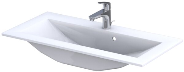 Oristo Silver umyvadlo 90x45 cm obdélníkový nábytkový bílá UME-SI-90-92